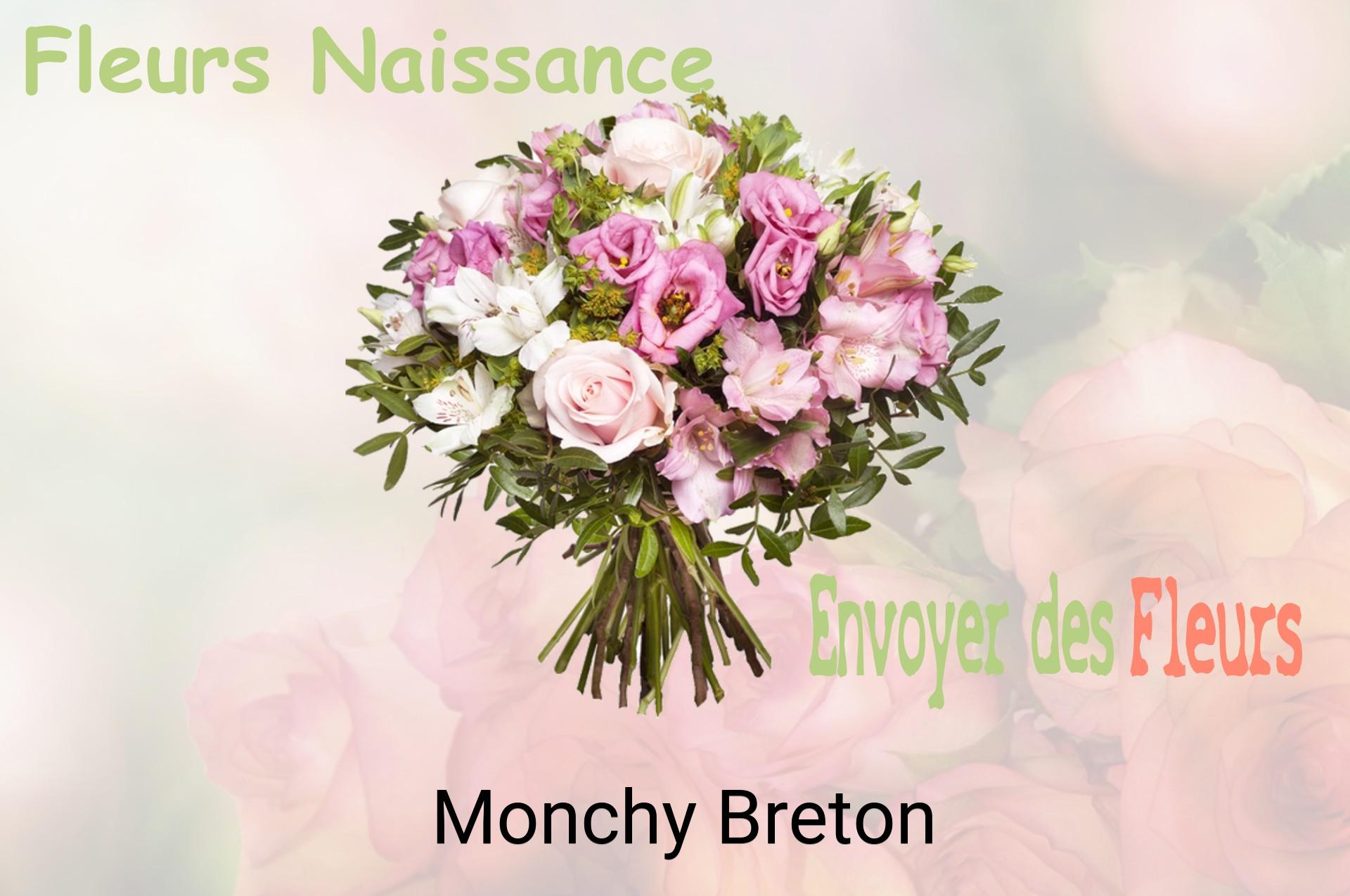 Bouquet de fleurs de naissance livré à Monchy-Breton